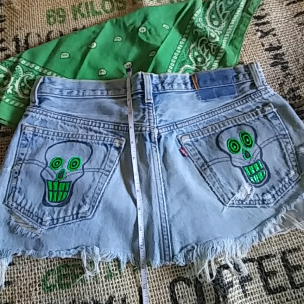 'LUCY'LEVI'S Denim mini skirt